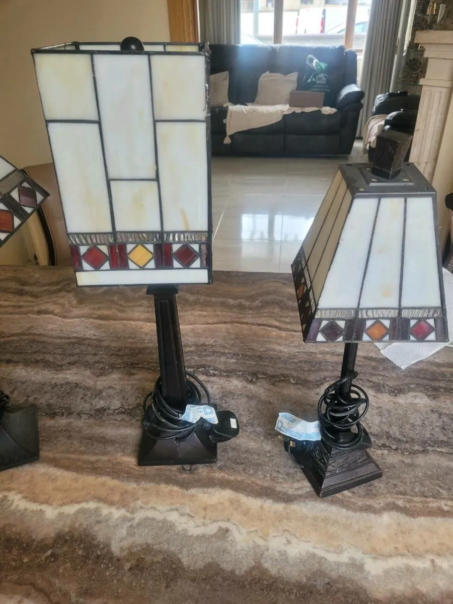 4 Tiffany lamps - Image 4