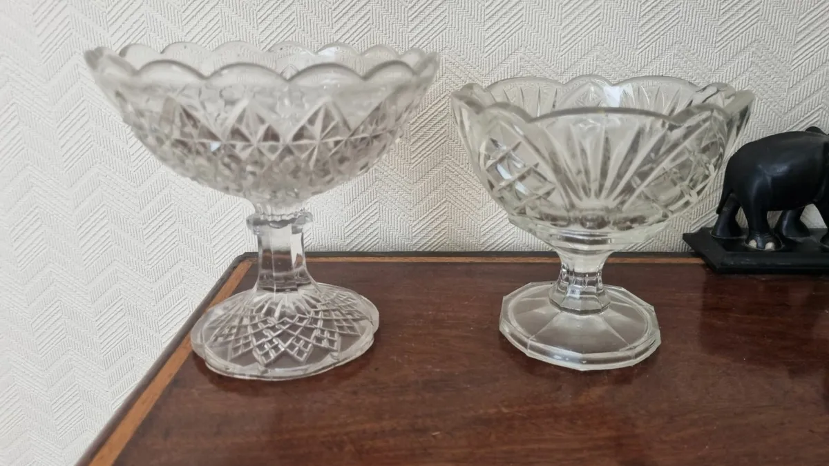 Vintage Glass Bowls - Image 1