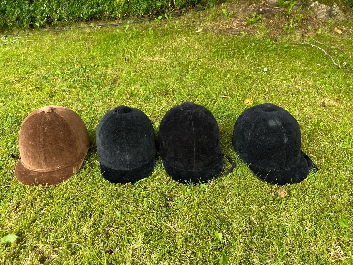 Vintage equestrian helmets - Image 1