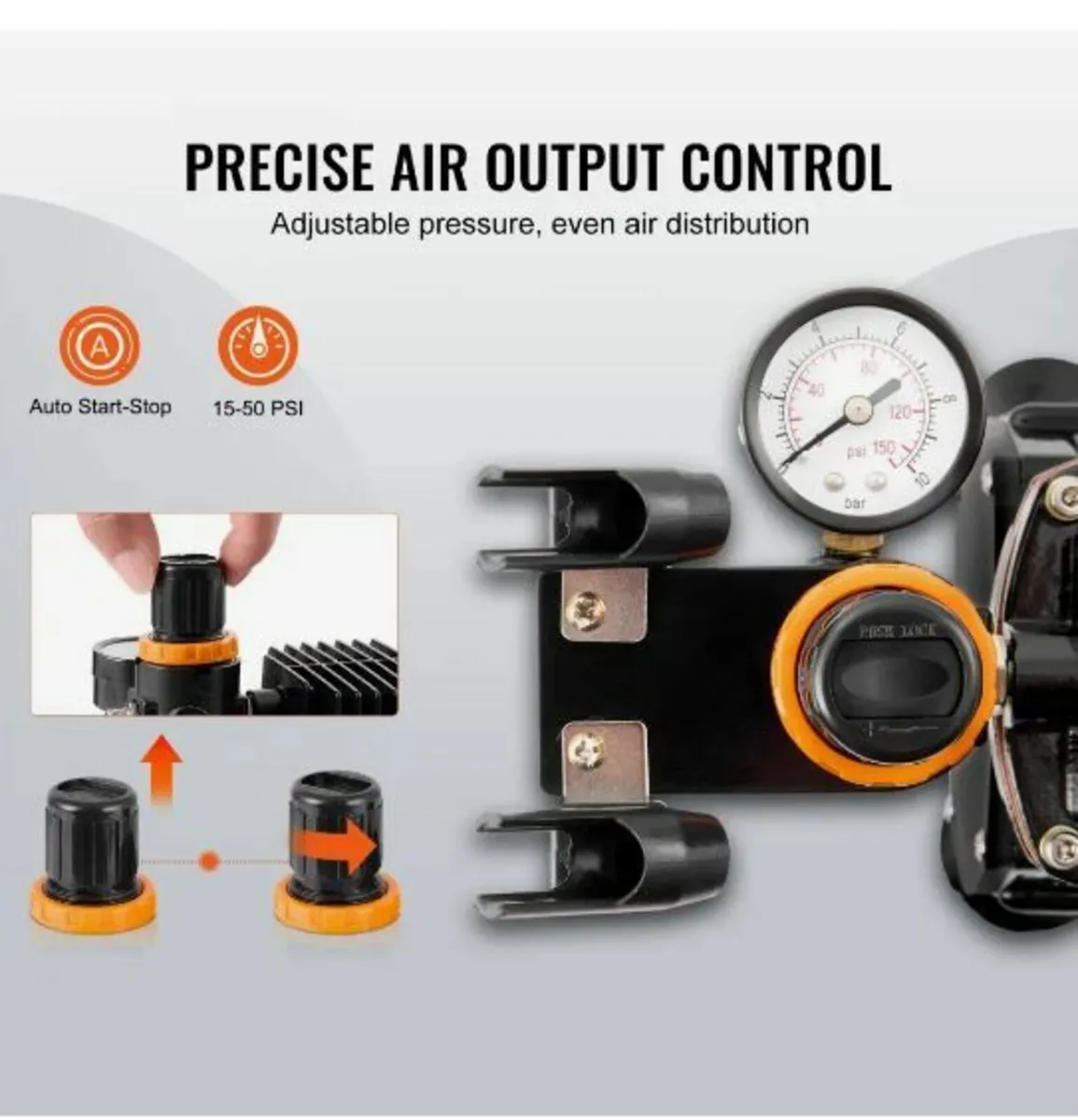 Airbrush Kit Dual Fan Air Compressor - Image 3