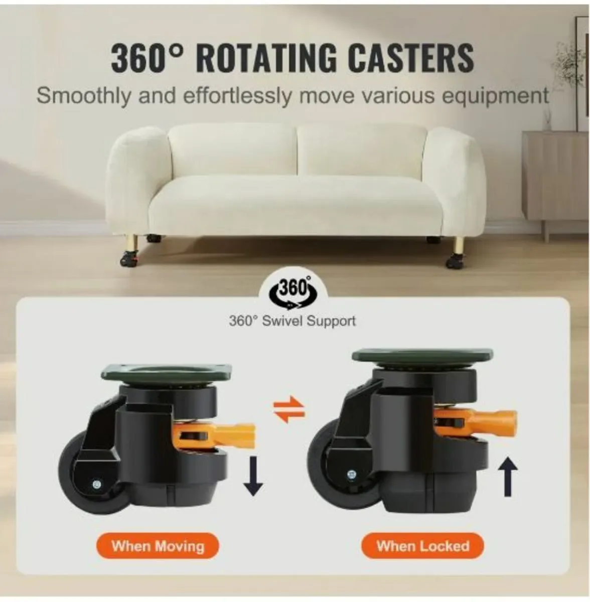 Leveling Casters, Set of 4 - Image 2