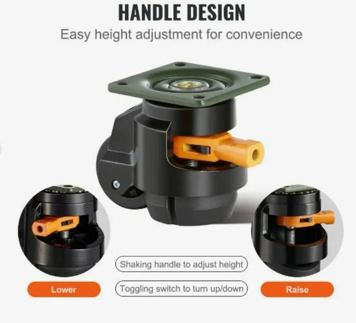 Leveling Casters, Set of 4 - Image 3
