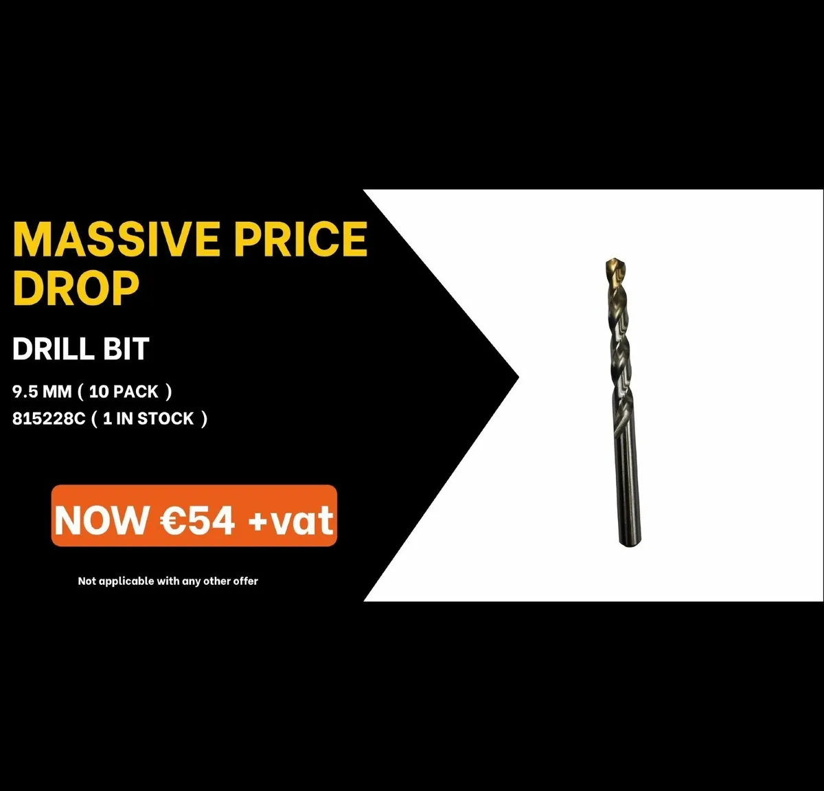 DRILL BIT 9.5 MM ( 10 PACK )