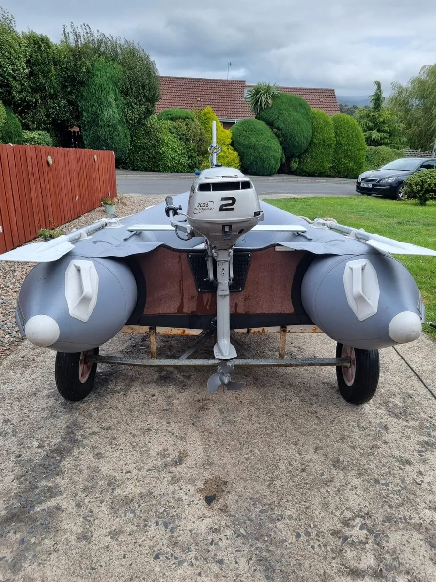 Gladiator 240 inflatable Dinghy Boat and engine - Image 1