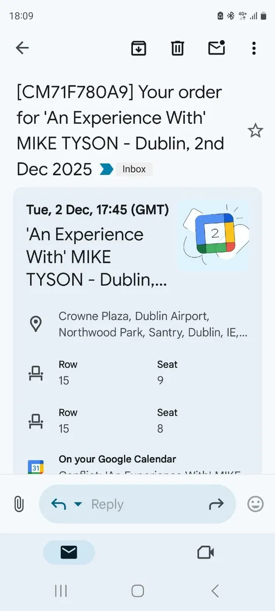 Tickets. An evening with Mike tyson - Image 2