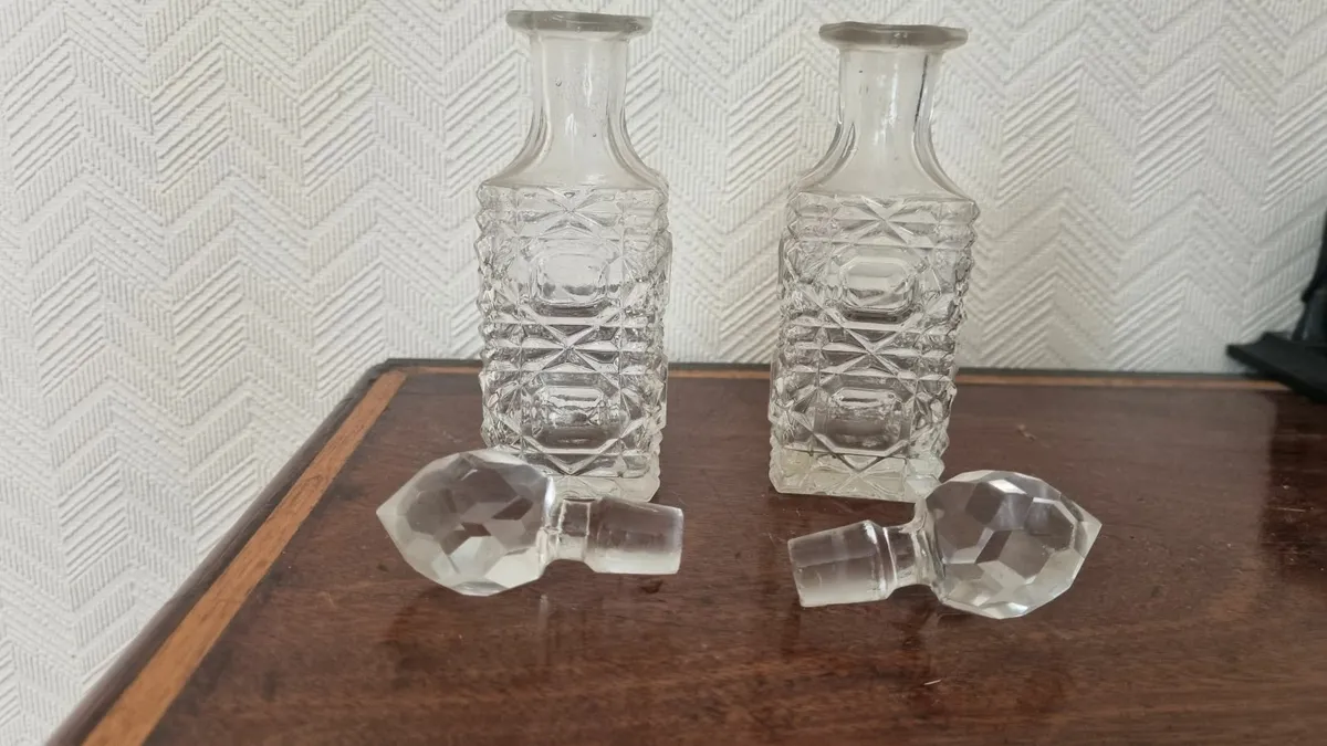 Vintage Glass Perfume Bottles - Image 2