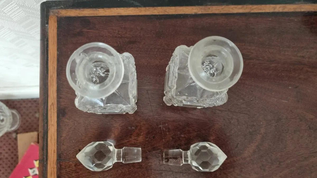 Vintage Glass Perfume Bottles - Image 3