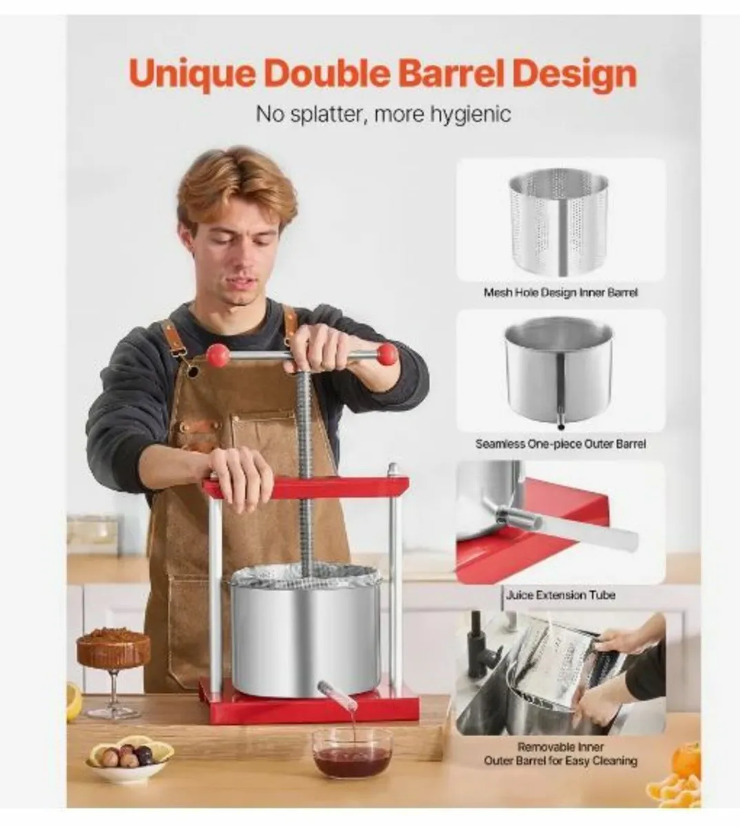 Fruit Wine Press Manual Press for Wine Making - Image 2