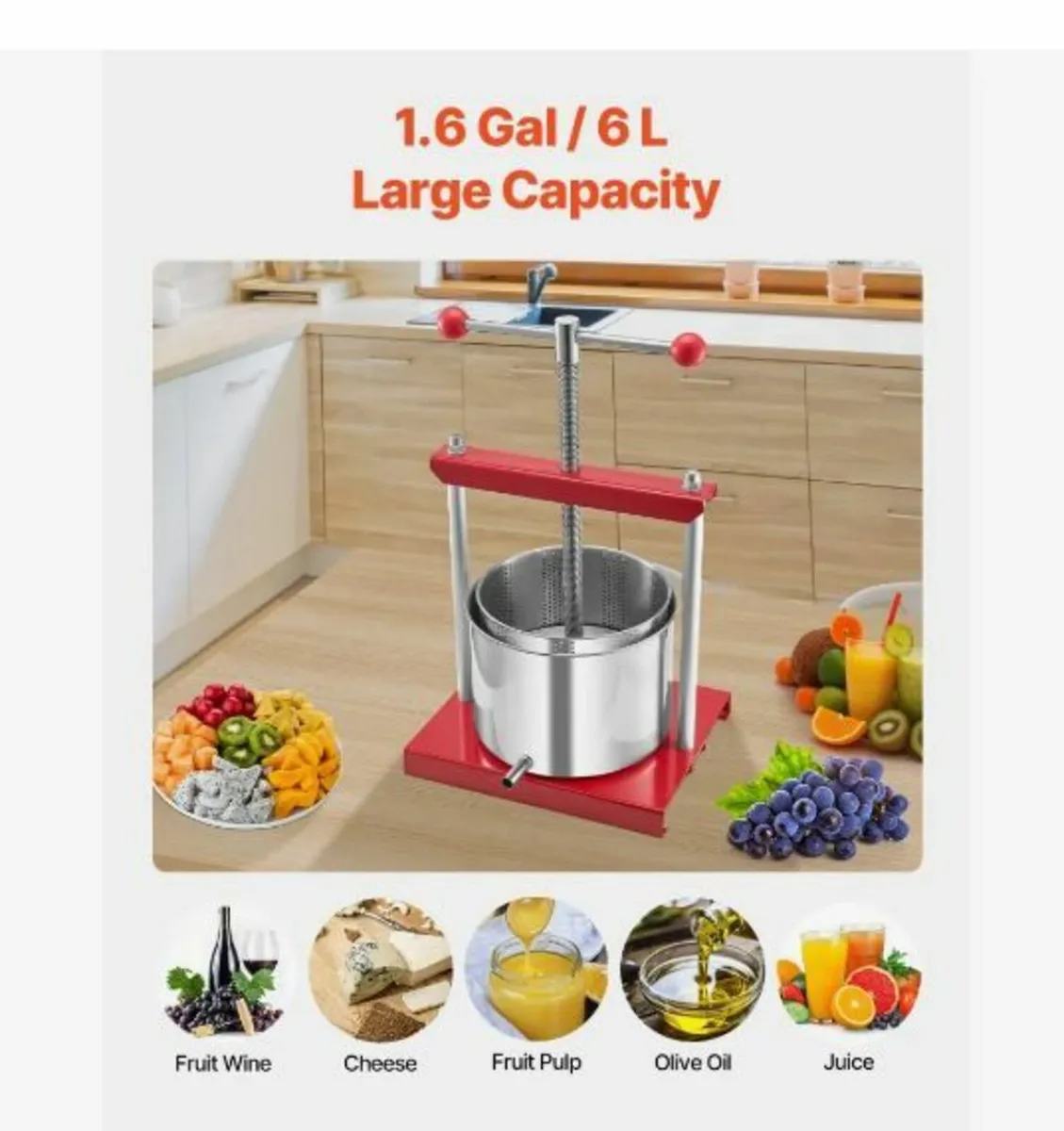 Fruit Wine Press Manual Press for Wine Making - Image 3