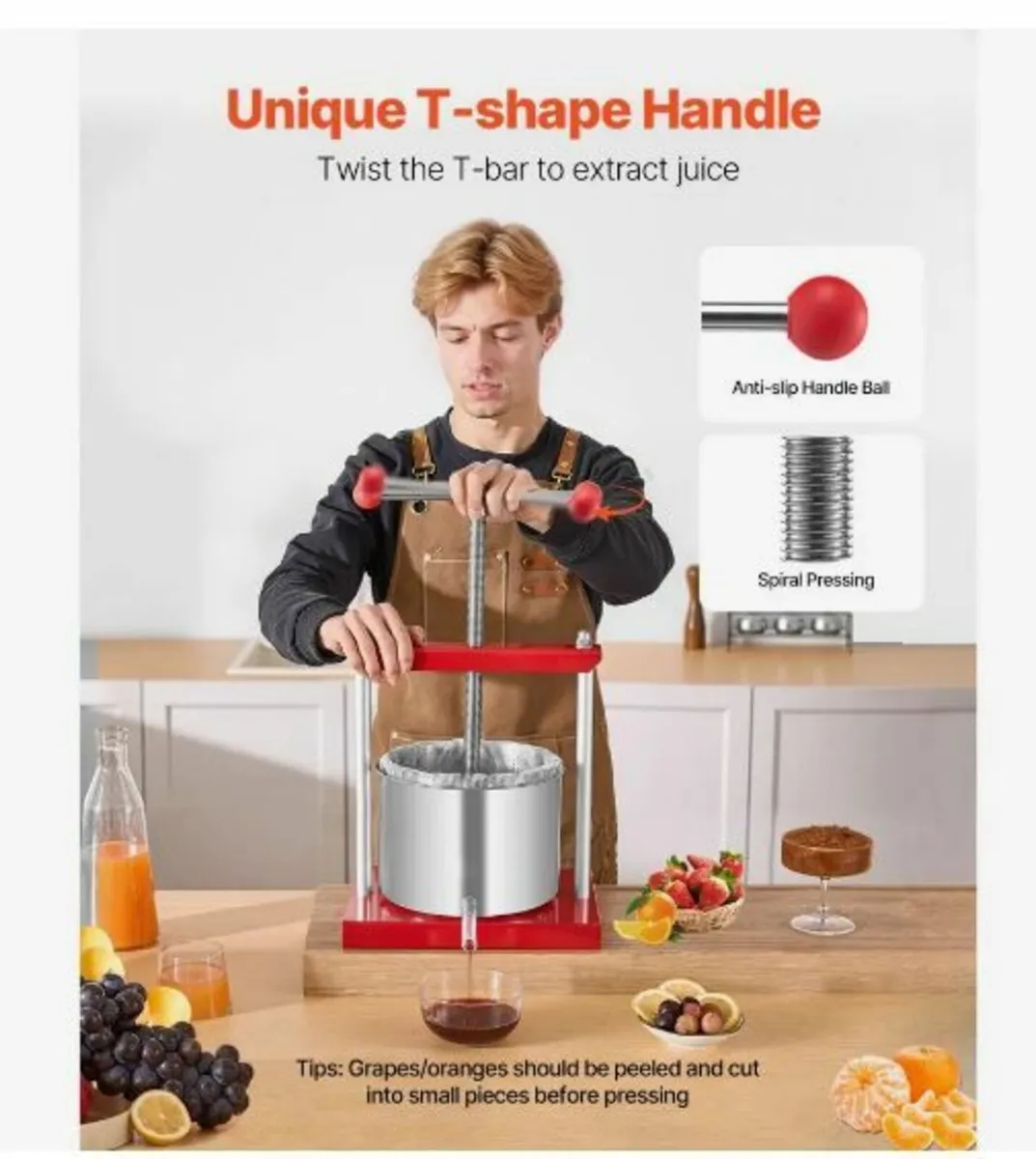 Fruit Wine Press Manual Press for Wine Making - Image 4