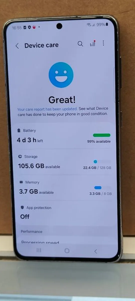 Samsung Galaxy S21 5G 128GB Dual Sim Unlocked/ Screen has scratches - Image 2