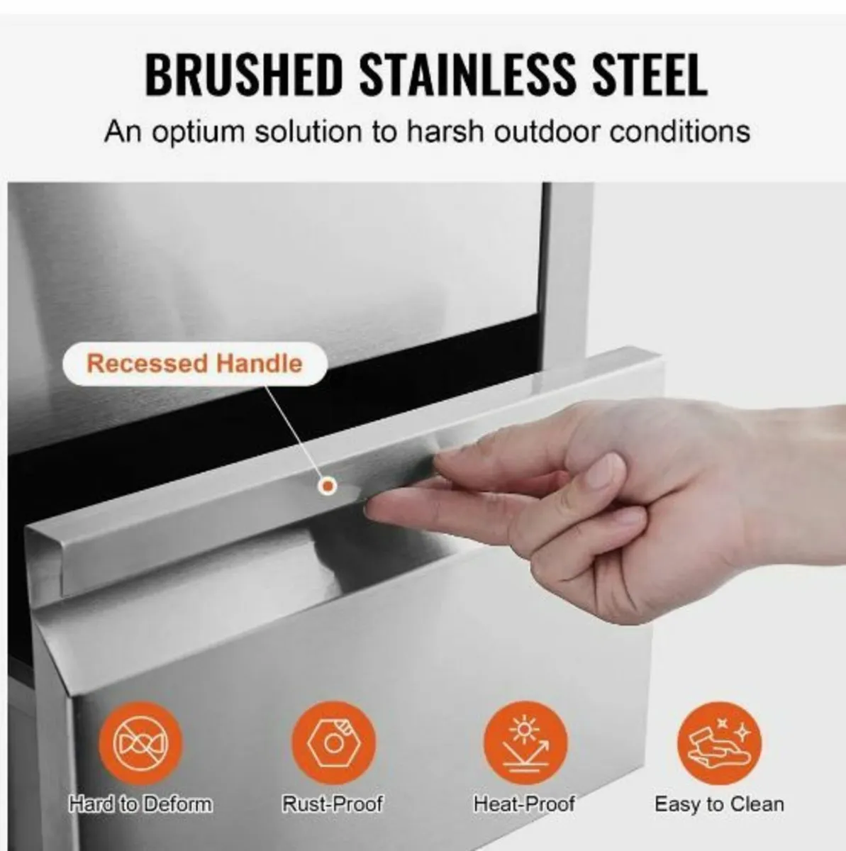 Stainless Steel Triple Access Drawer - Image 4