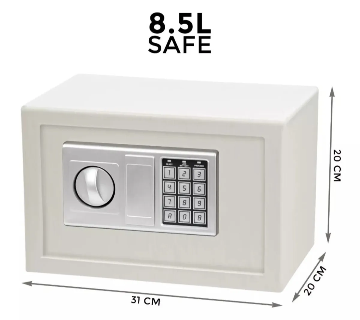 NEW Secure Steel Safe Digital 8litre 31x20x20cm - Image 4