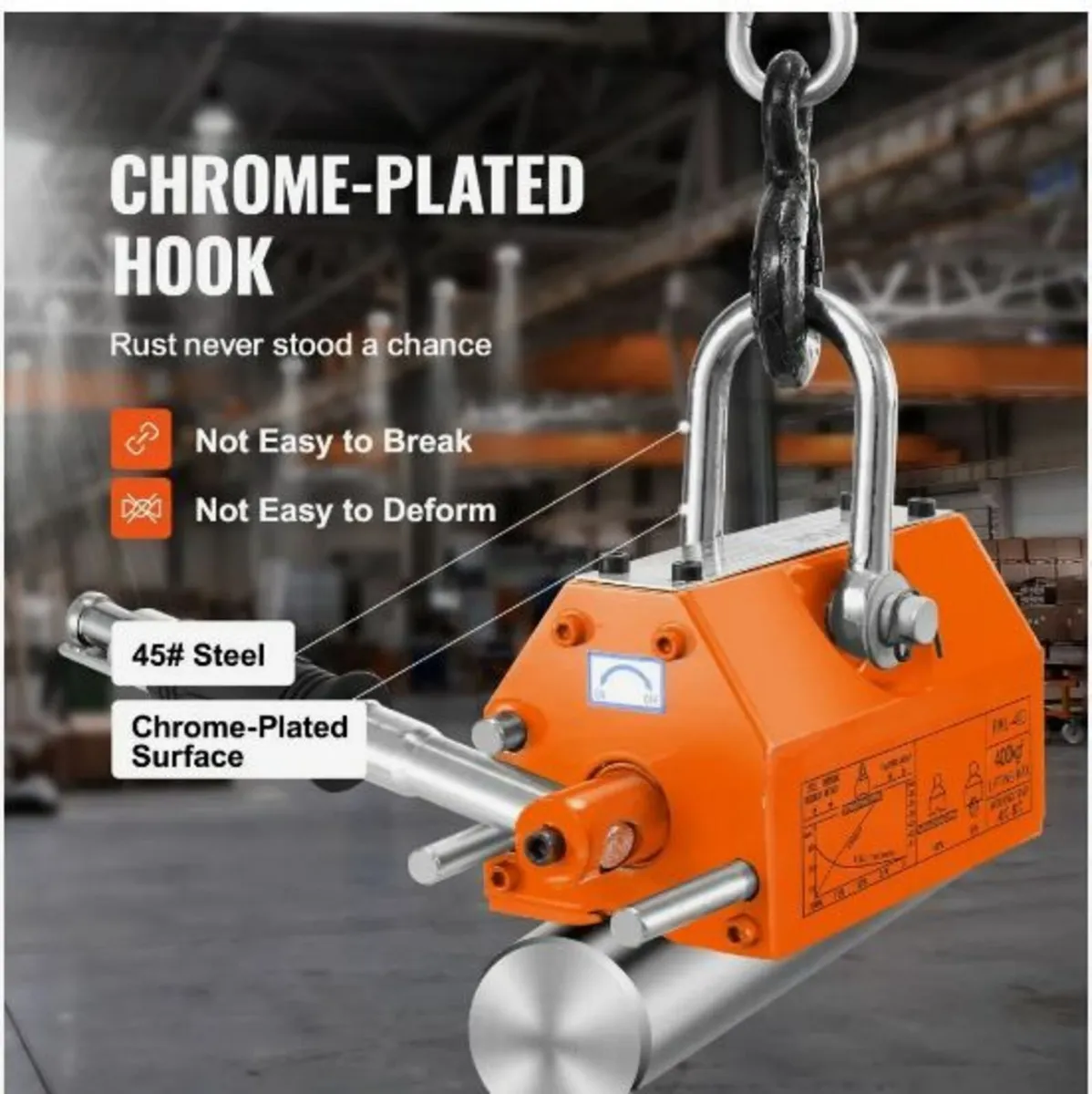 Magnetic Lifter, 880 lbs/400 kg Pulling Capacity - Image 4