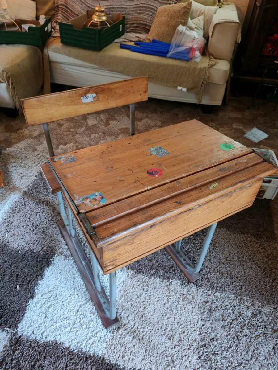 Vintage School Desk - Image 1