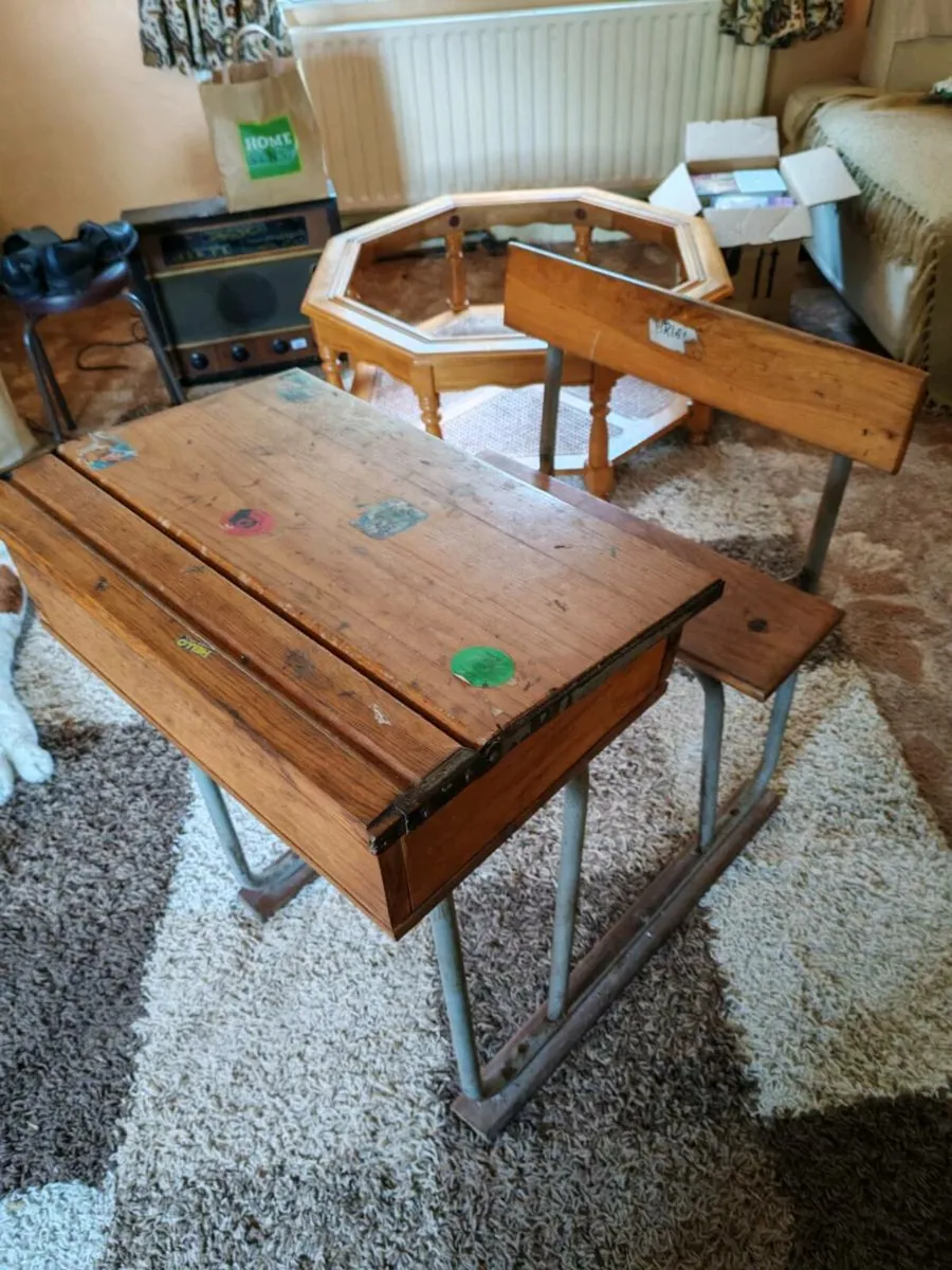 Vintage School Desk - Image 2