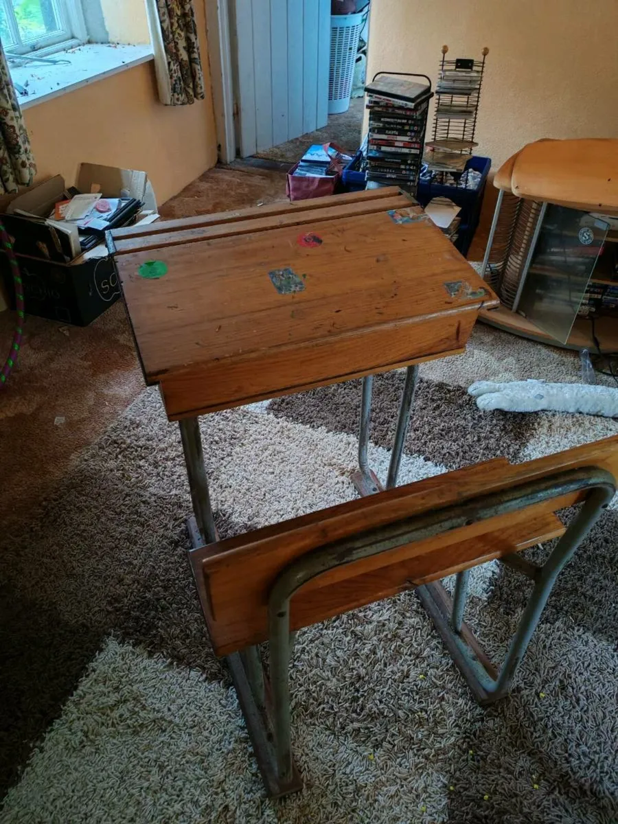 Vintage School Desk - Image 3