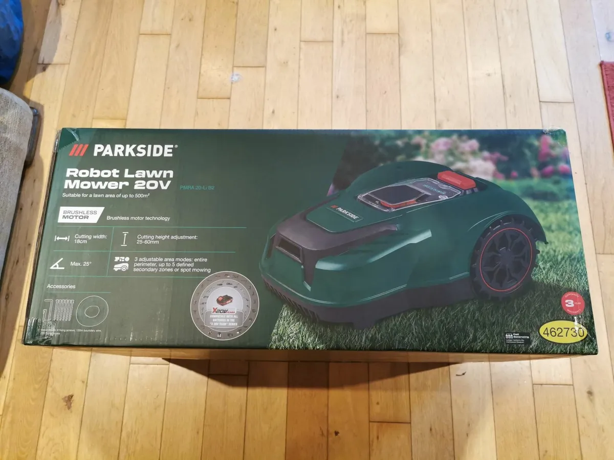 New Robotic lawnmower Lidl Parkside lawn mower 20v - Image 4