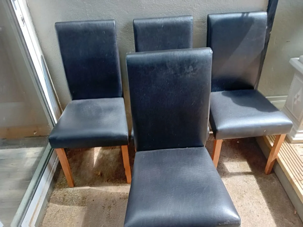 Four dining room chairs. - Image 2