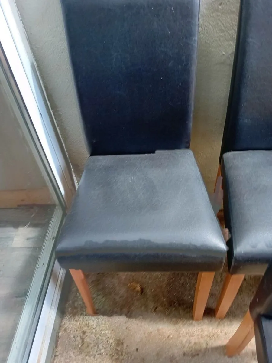 Four dining room chairs. - Image 3