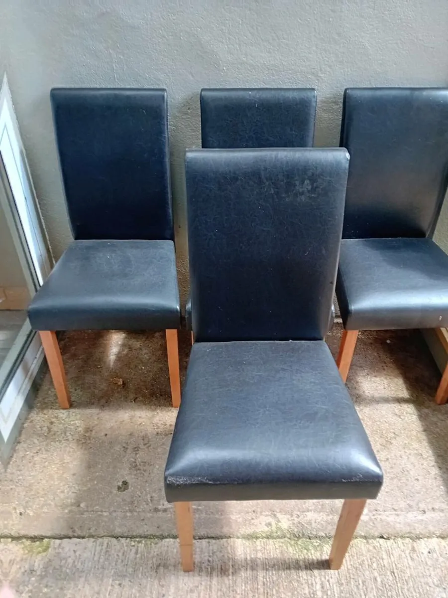 Four dining room chairs. - Image 4