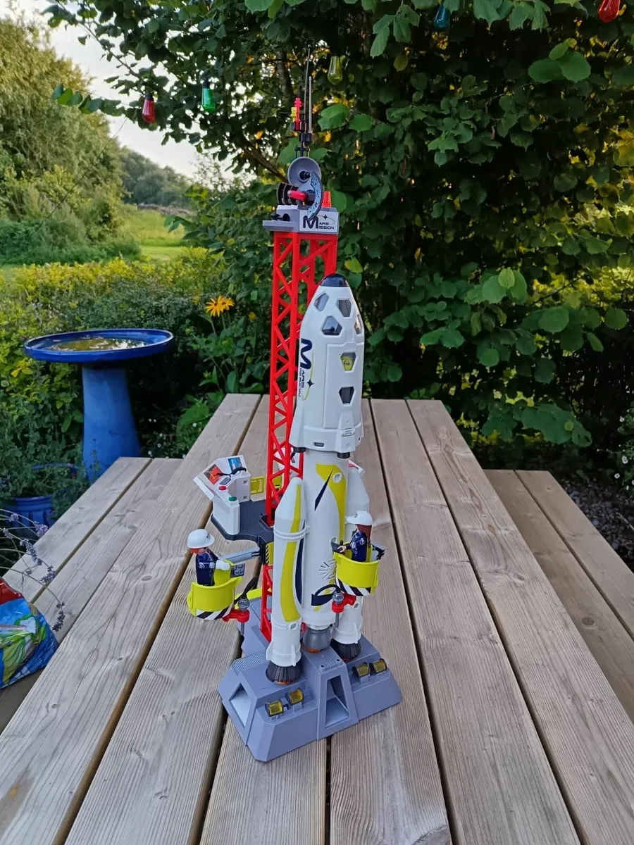 Playmobil Space Rocket and Launch Pad - Image 1