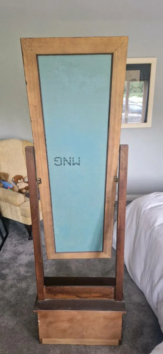 Tall mirror with drawer - Image 1