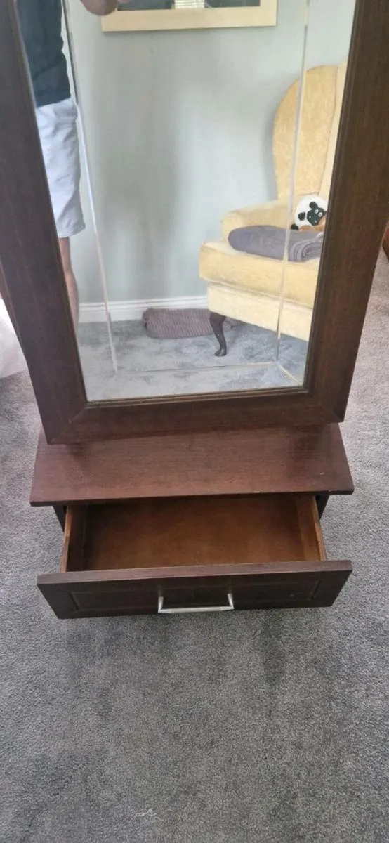 Tall mirror with drawer - Image 3