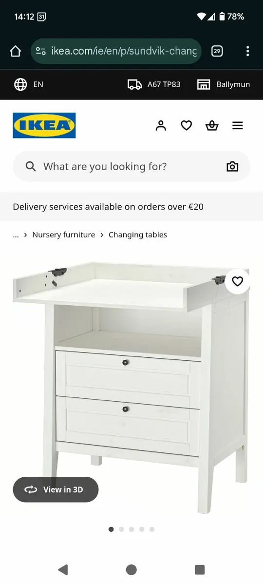 Baby changing table - Image 2