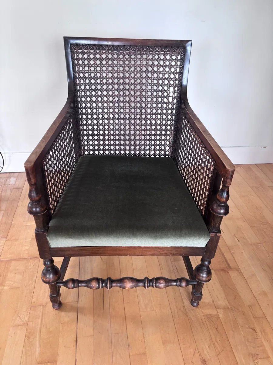 Antique rattan armchair - Image 2