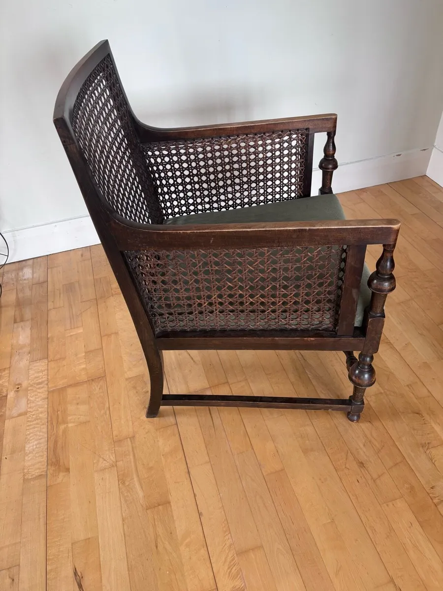 Antique rattan armchair - Image 3