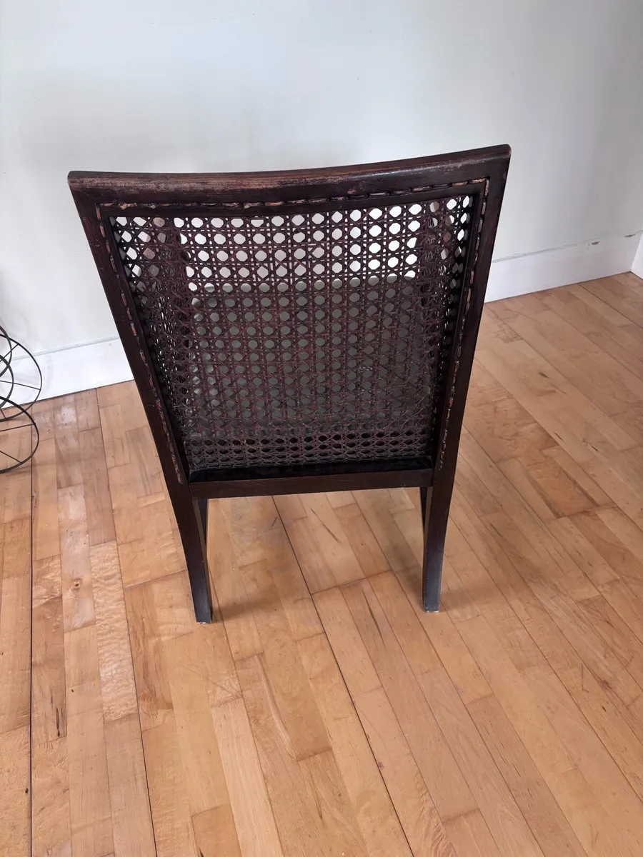 Antique rattan armchair - Image 4