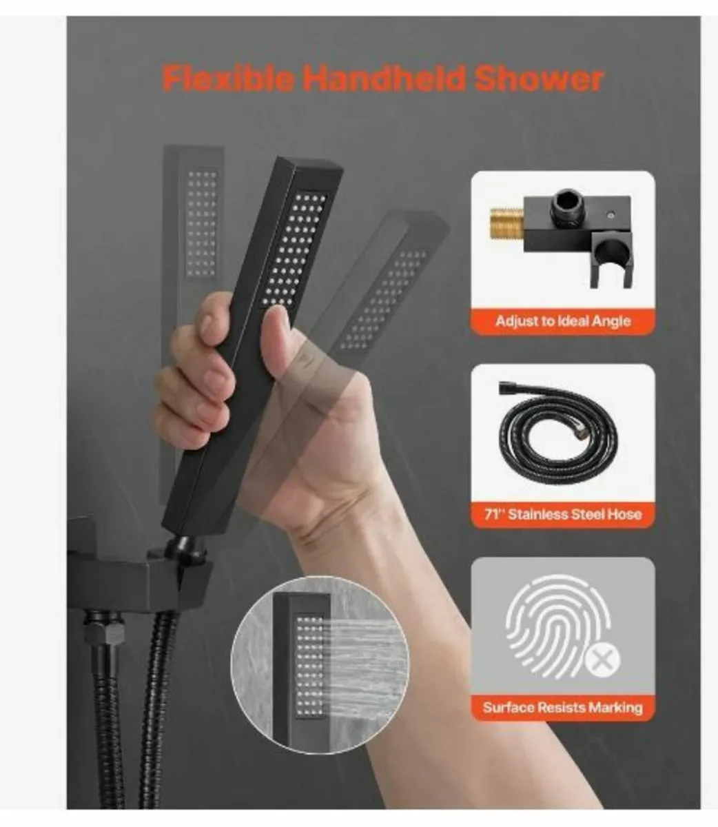 Shower Faucet Set 12" - Image 3