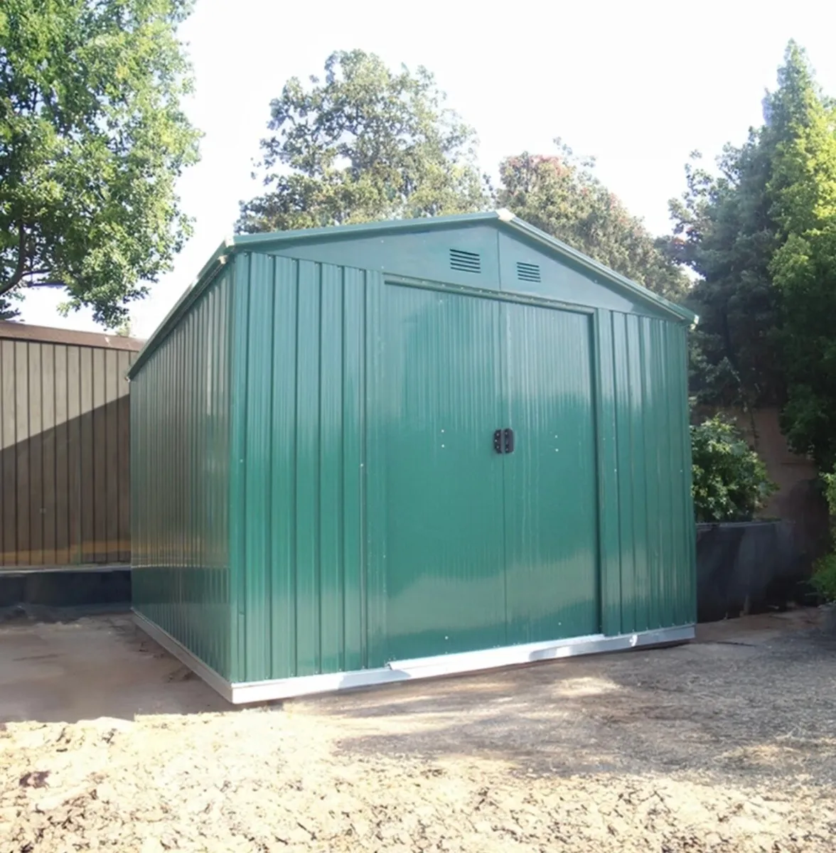 10x12 feet Steel shed. Like new condition - Image 1