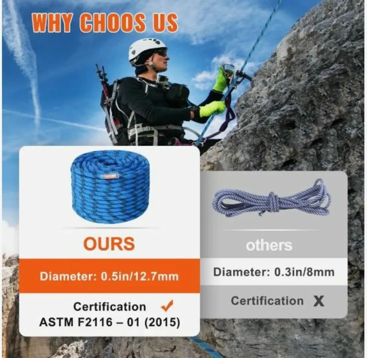 12.7mm Static Climbing Rope - Image 2