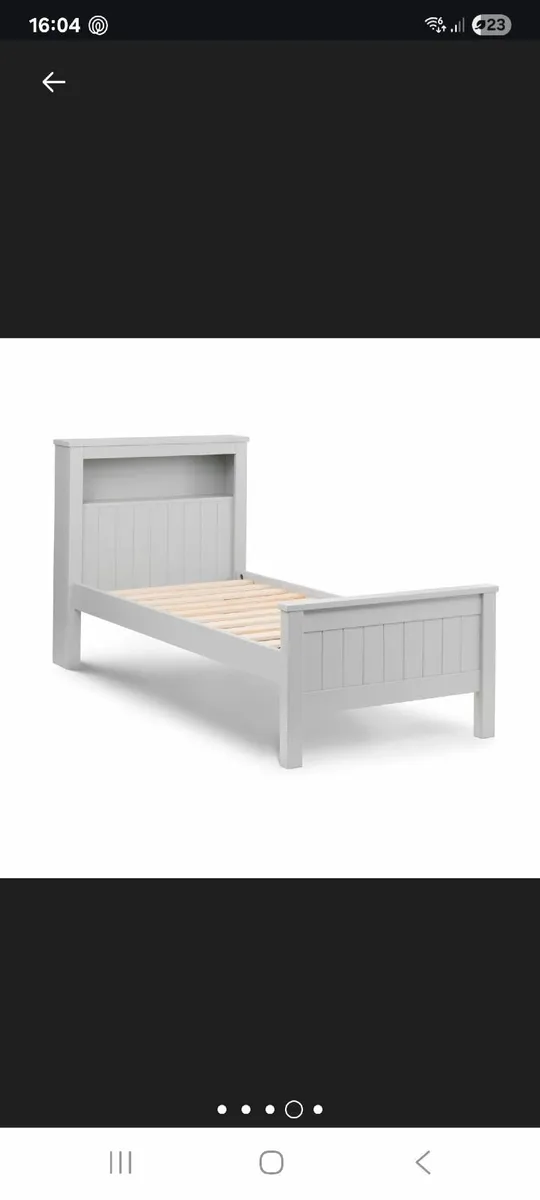 Single Bed frame with bookcase & Underbed trundle - Image 2