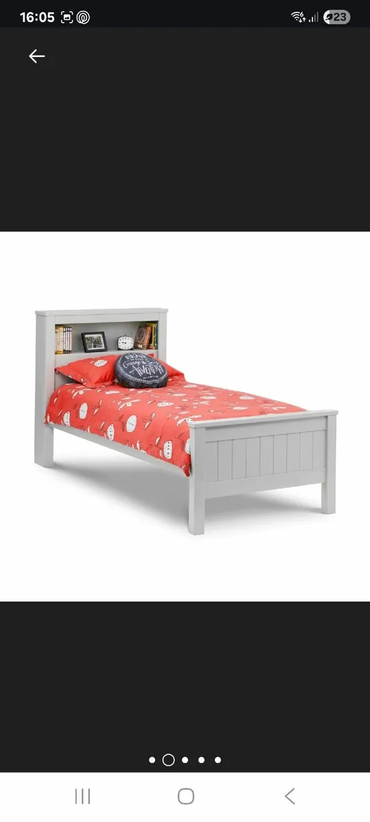 Single Bed frame with bookcase & Underbed trundle - Image 3