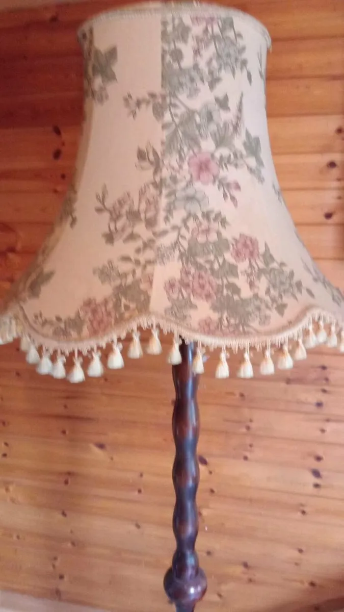 Old mahogany floor lamp - Image 3