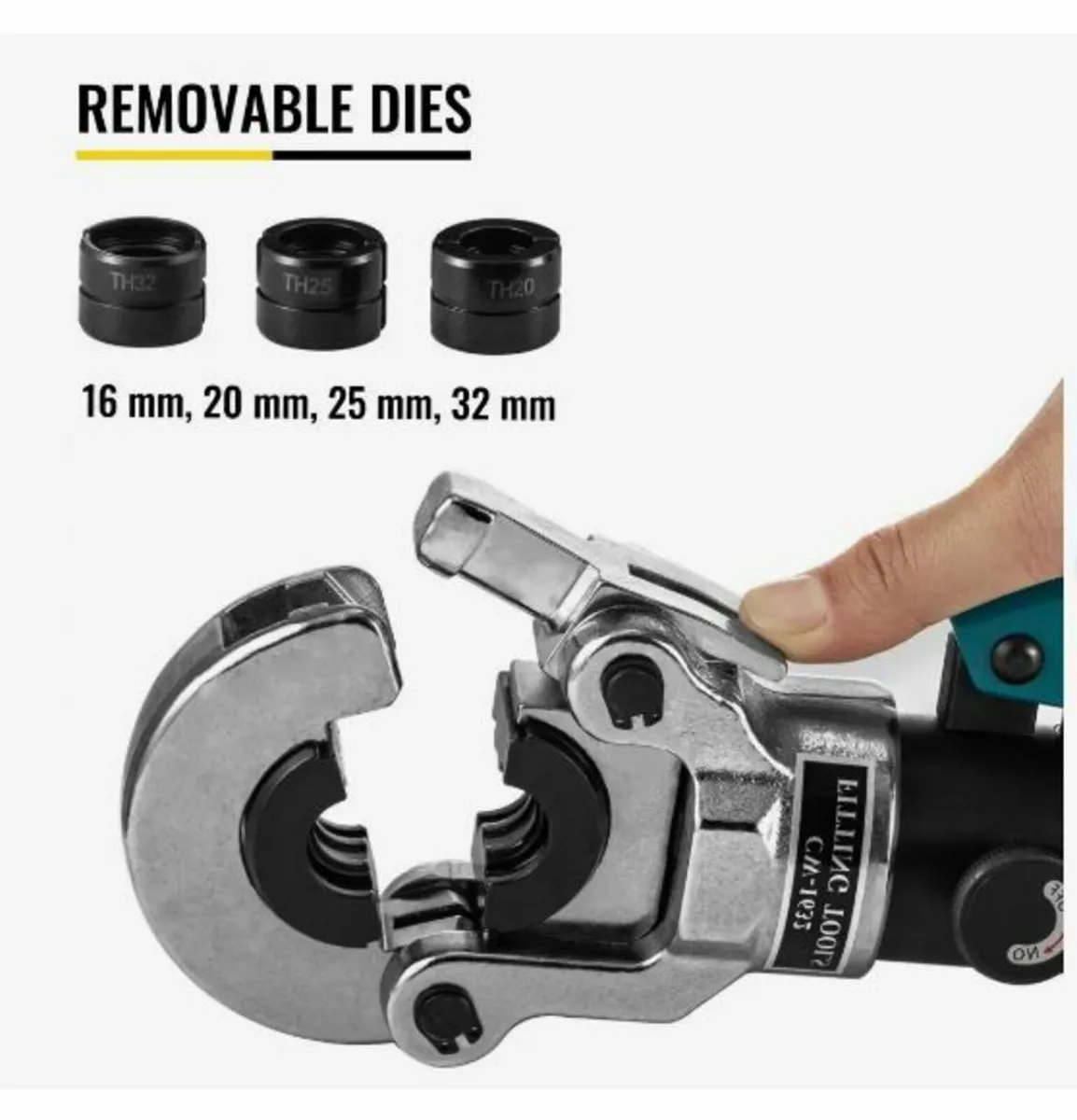 Hydraulic Pipe Crimper TH ?16-32mm Pipe Tube - Image 2