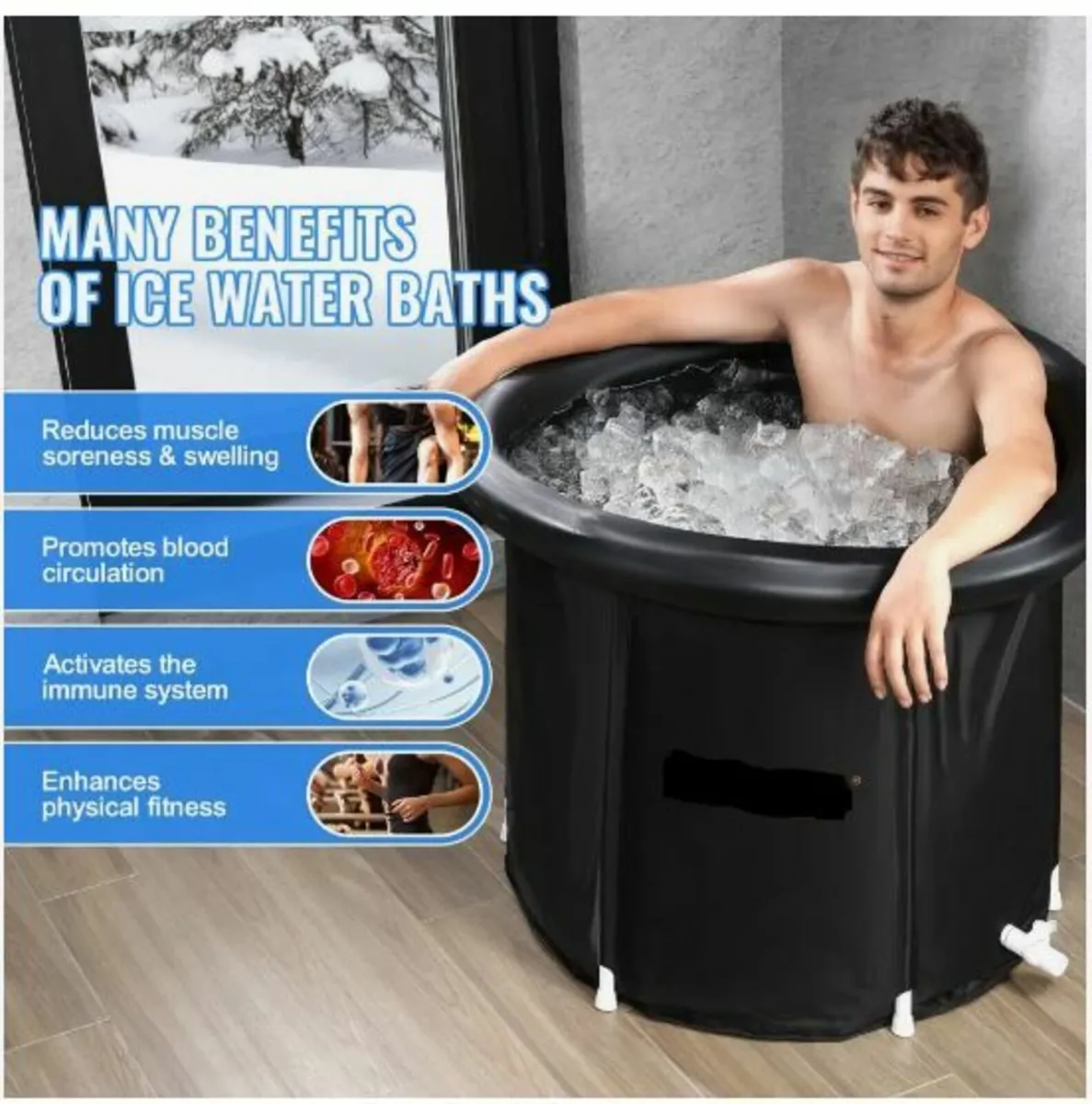 Ice Bath Tub for Athlete Cold Water - Image 2