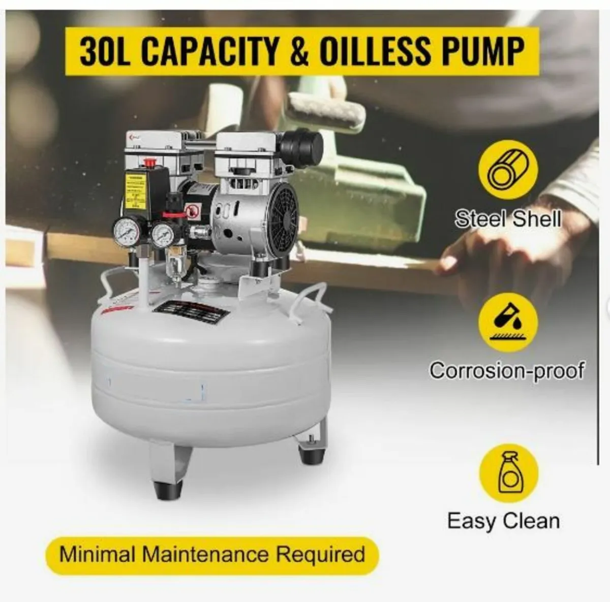 Vertical Air Compressor 6.6 Gallon Ultra - Image 3