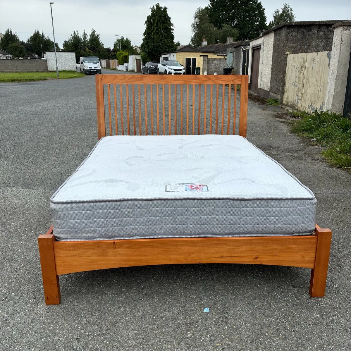 5ft King Bed Frame & Mattress - Image 1