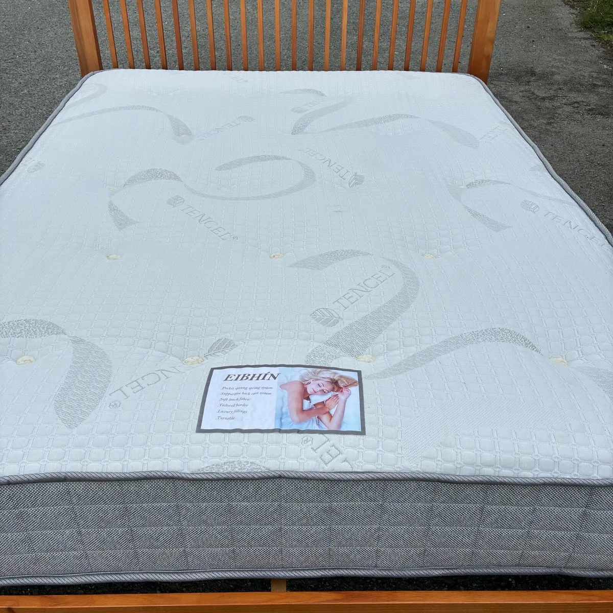 5ft King Bed Frame & Mattress - Image 3