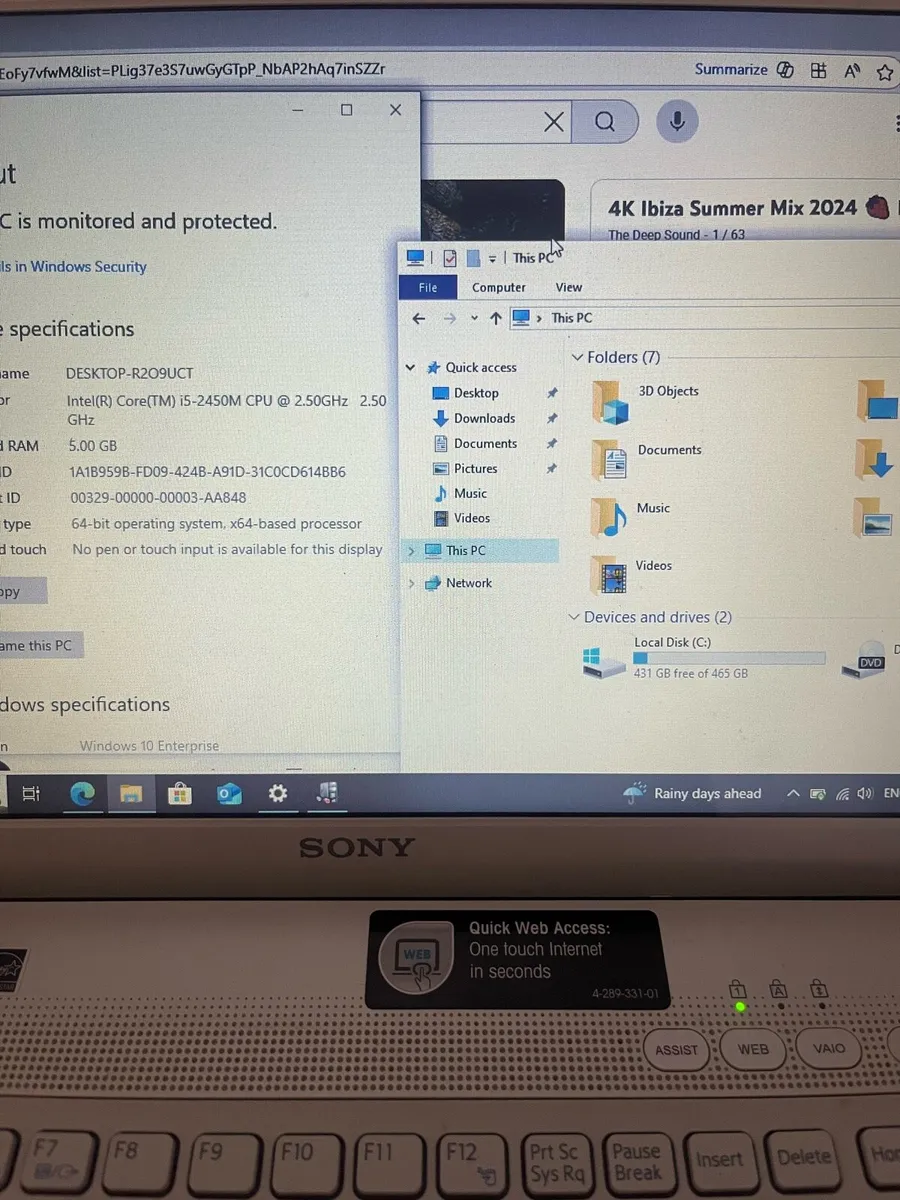 Sony I5 laptop - Image 3
