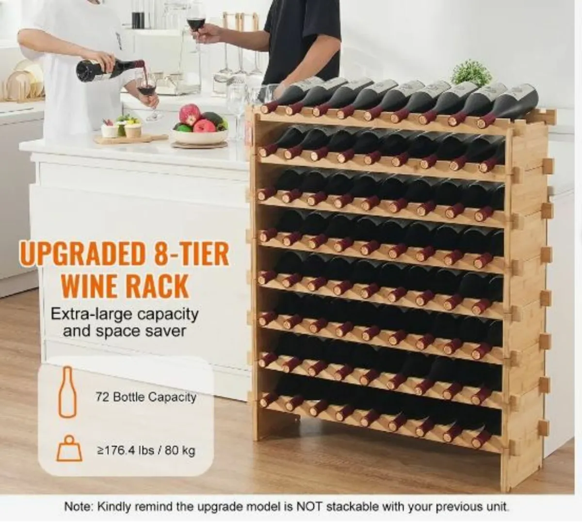 2 Bottle Upgrade Modular Wine Rack - Image 2