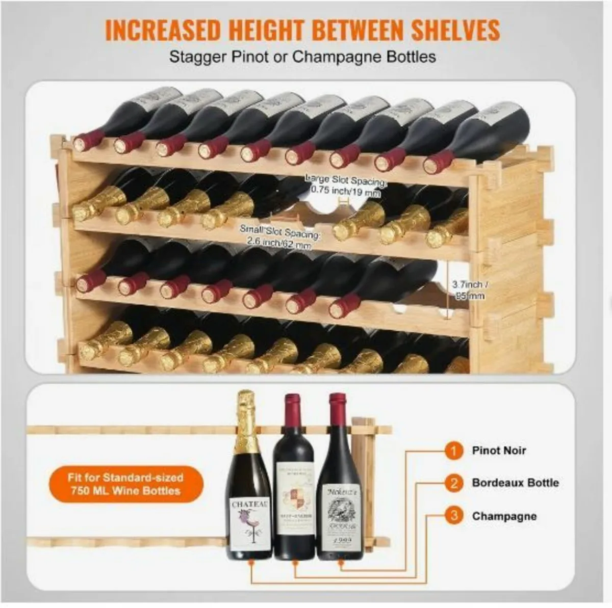 2 Bottle Upgrade Modular Wine Rack - Image 4