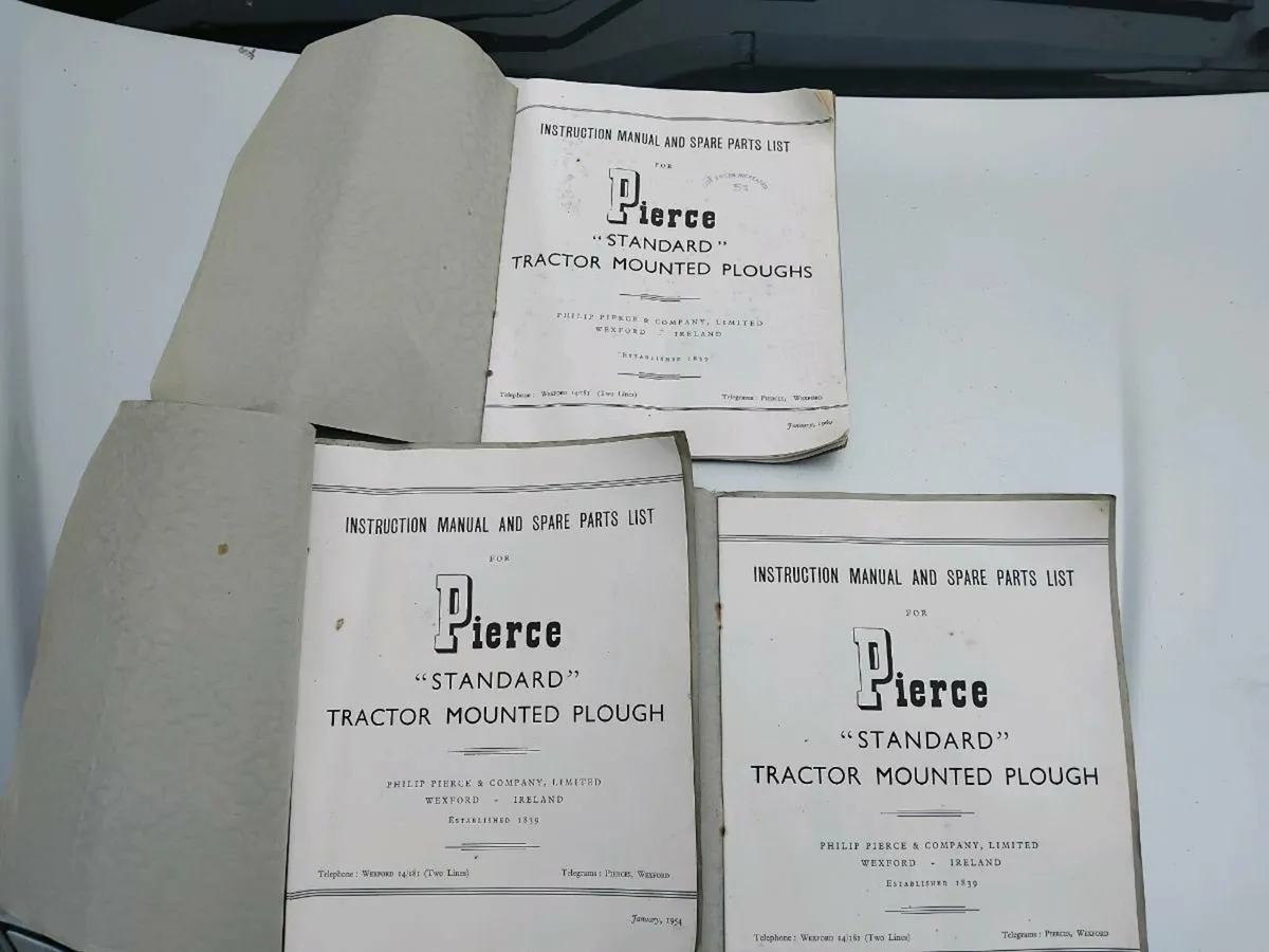 pierce standard tractor mounted plough
Instruction - Image 4