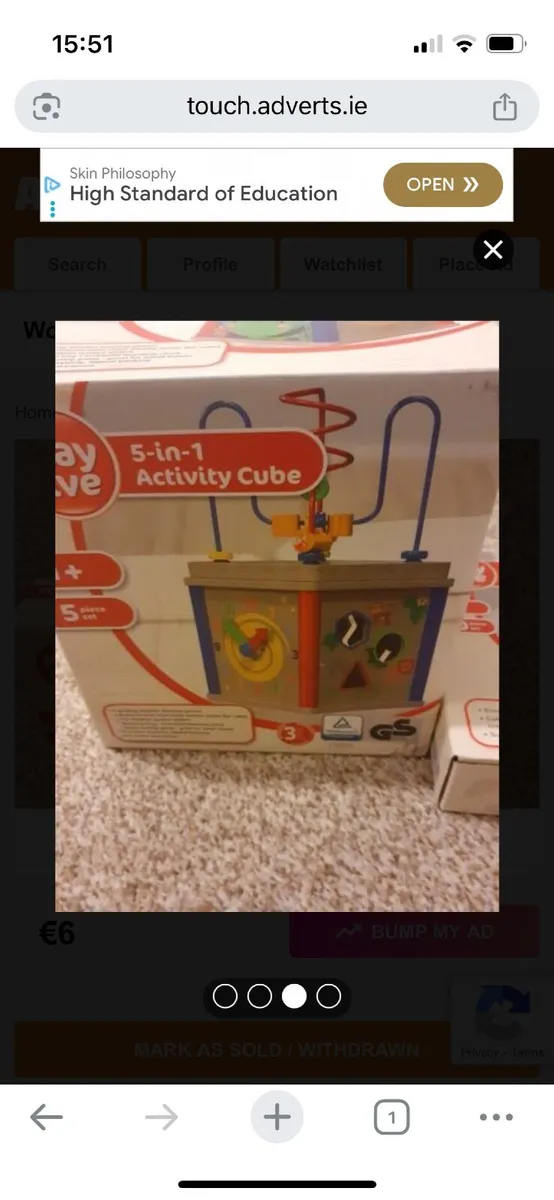 Wooden toys bundle in the box - Image 2