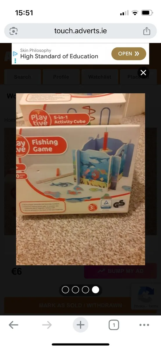 Wooden toys bundle in the box - Image 3