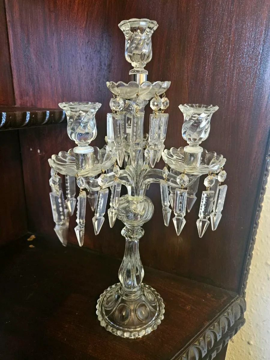 4 Light Crystal Candelabras